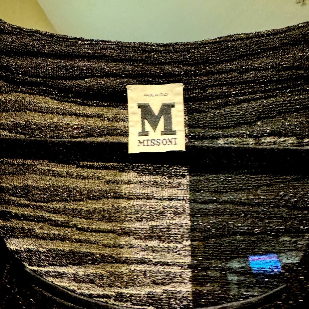 M by Missioni black, long sleeve dress with silk slip. - Picture 3 of 3